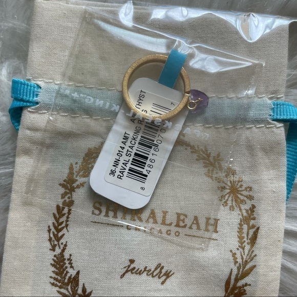 Anthropologie Shiraleah Raval amethyst stackable ring - Picture 1 of 3